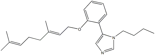 1-Butyl-5-[2-[(E)-3,7-dimethyl-2,6-octadienyloxy]phenyl]-1H-imidazole Structure