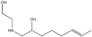 1-[(2-Hydroxyethyl)amino]-6-octen-2-ol,,结构式