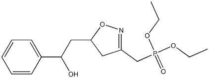 [[[4,5-Dihydro-5-(2-phenyl-2-hydroxyethyl)isoxazol]-3-yl]methyl]phosphonic acid diethyl ester Struktur