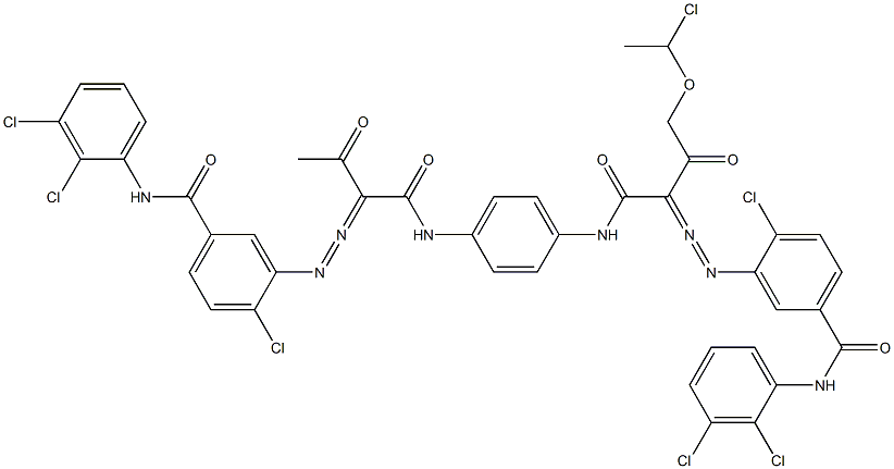 3,3'-[2-[(1-Chloroethyl)oxy]-1,4-phenylenebis[iminocarbonyl(acetylmethylene)azo]]bis[N-(2,3-dichlorophenyl)-4-chlorobenzamide]