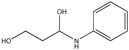 N-(1,3-Dihydroxypropyl)aniline Structure