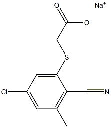 (5-Chloro-2-cyano-3-methylphenylthio)acetic acid sodium salt