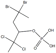 Phosphoric acid hydrogen (2,2-dibromopropyl)(2,2-dichloropropyl) ester,,结构式