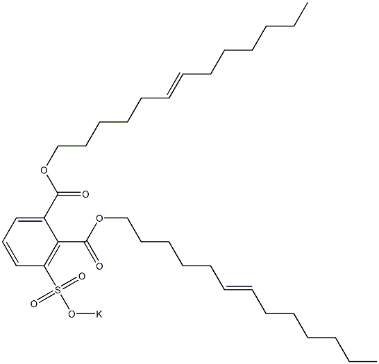 3-(Potassiosulfo)phthalic acid di(6-tridecenyl) ester Structure
