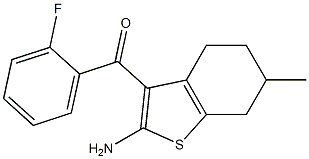 2-Amino-3-(2-fluorobenzoyl)-6-methyl-4,5,6,7-tetrahydrobenzo[b]thiophene|