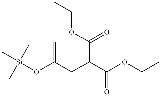 (2-Trimethylsiloxy-2-propenyl)malonic acid diethyl ester Structure