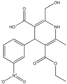 1,4-Dihydro-2-methyl-6-hydroxymethyl-4-(3-nitrophenyl)pyridine-3,5-dicarboxylic acid 3-ethyl ester