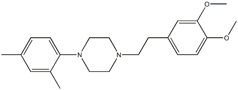 1-(3,4-Dimethoxyphenethyl)-4-(2,4-xylyl)piperazine