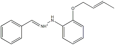  2-[2-(2-Butenyloxy)phenyl]-1-[phenylmethylene]hydrazinium