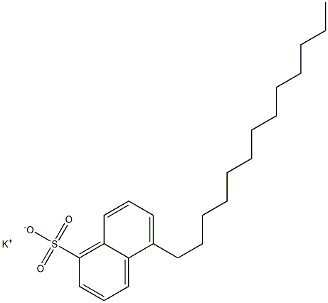 5-Tridecyl-1-naphthalenesulfonic acid potassium salt Structure