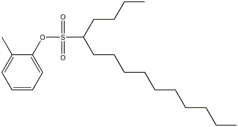 5-Pentadecanesulfonic acid 2-methylphenyl ester,,结构式