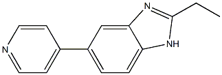 2-Ethyl-5-(4-pyridyl)-1H-benzimidazole 结构式