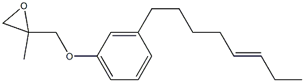 3-(5-Octenyl)phenyl 2-methylglycidyl ether Struktur