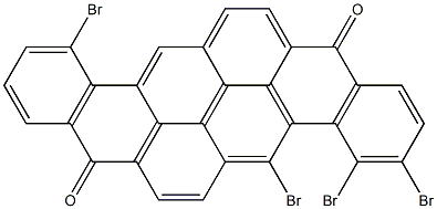 3,4,5,12-Tetrabromo-8,16-pyranthrenedione Structure