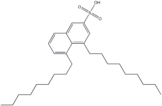 4,5-Dinonyl-2-naphthalenesulfonic acid Struktur