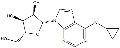 N-Cyclopropyladenosine Structure