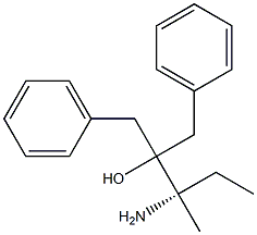 [S,(-)]-3-Amino-2-benzyl-3-methyl-1-phenyl-2-pentanol Structure