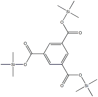 1,3,5-Benzenetricarboxylic acid tri(trimethylsilyl) ester 结构式