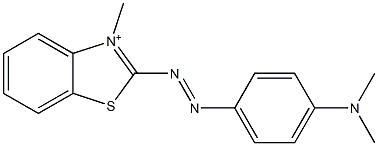 2-[[p-(Dimethylamino)phenyl]azo]-3-methylbenzothiazol-3-ium|