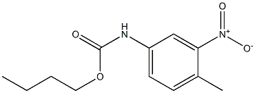 4-Methyl-3-nitrophenylcarbamic acid butyl ester Struktur