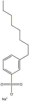 3-Octylbenzenesulfonic acid sodium salt Struktur