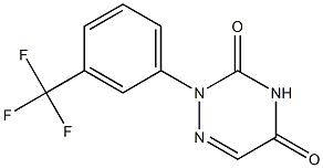 2-[3-(Trifluoromethyl)phenyl]-1,2,4-triazine-3,5(2H,4H)-dione 结构式