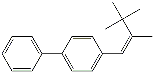 4-[(Z)-2,3,3-Trimethyl-1-butenyl]biphenyl 结构式