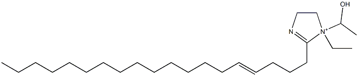 1-Ethyl-1-(1-hydroxyethyl)-2-(4-nonadecenyl)-2-imidazoline-1-ium Struktur