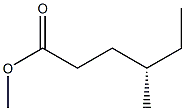 [S,(+)]-4-Methylhexanoic acid methyl ester Structure