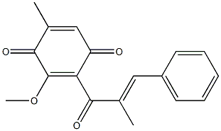  2-[(E)-3-Phenyl-2-methylpropenoyl]-5-methyl-3-methoxy-1,4-benzoquinone