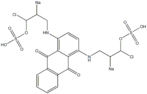 1,4-Bis[(3-chloro-2-sodiosulfooxypropyl)amino]-9,10-anthracenedione