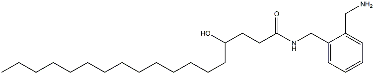 4-Hydroxy-N-(2-aminomethylbenzyl)stearamide Struktur