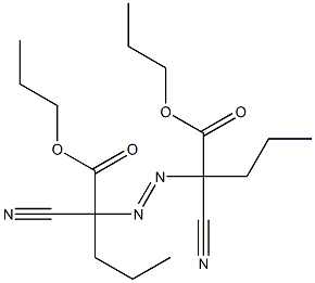 2,2'-Azobis(2-cyanovaleric acid)dipropyl ester 结构式