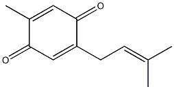 2-Methyl-5-prenyl-1,4-benzoquinone Struktur