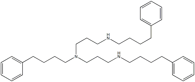 N,N'-Bis((4-phenylbutyl))-N-[3-[((4-phenylbutyl))amino]propyl]-1,3-propanediamine,,结构式