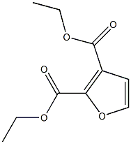 Furan-2,3-dicarboxylic acid diethyl ester Struktur