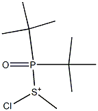 Chloro(di-tert-butylphosphinyl)(methyl)sulfonium Struktur