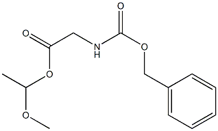 N-(Benzyloxycarbonyl)glycine 1-methoxyethyl ester Structure