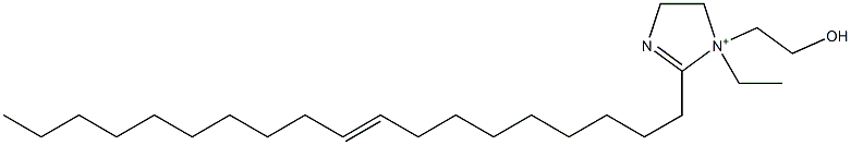 1-Ethyl-1-(2-hydroxyethyl)-2-(9-nonadecenyl)-2-imidazoline-1-ium 结构式