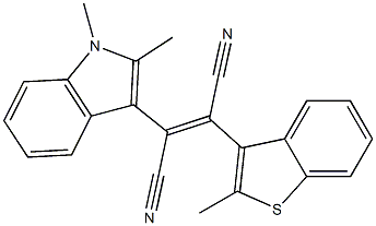 2-Methyl-3-[1,2-dicyano-2-(1,2-dimethyl-1H-indol-3-yl)ethenyl]benzo[b]thiophene