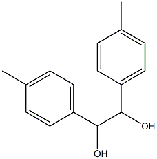 1,2-ビス(4-メチルフェニル)-1,2-エタンジオール 化学構造式
