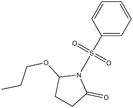 5-Propoxy-1-[(phenyl)sulfonyl]pyrrolidin-2-one Structure