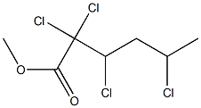 2,2,3,5-Tetrachlorohexanoic acid methyl ester Struktur