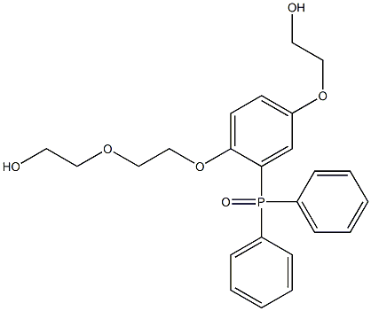2-[2-[2-(Diphenylphosphinoyl)-4-(2-hydroxyethoxy)phenoxy]ethoxy]ethanol,,结构式