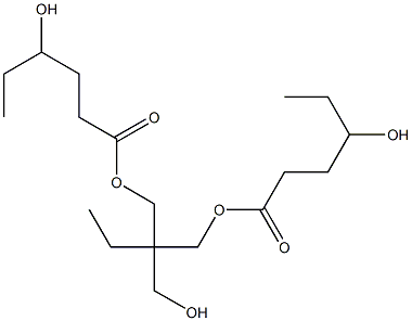 Bis(4-hydroxyhexanoic acid)2-ethyl-2-(hydroxymethyl)-1,3-propanediyl ester 结构式