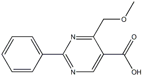 2-Phenyl-4-methoxymethylpyrimidine-5-carboxylic acid Structure