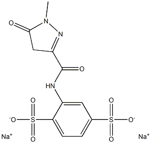 2-[[(1-Methyl-5-oxo-2-pyrazolin-3-yl)carbonyl]amino]-1,4-benzenedisulfonic acid disodium salt|