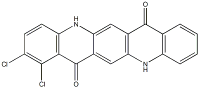 1,2-Dichloro-5,12-dihydroquino[2,3-b]acridine-7,14-dione Structure