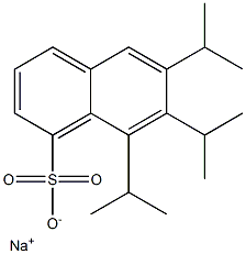 6,7,8-Triisopropyl-1-naphthalenesulfonic acid sodium salt Structure