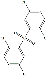 Bis(2,5-dichlorophenyl) sulfone Struktur